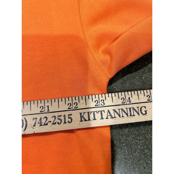 Women's Lightweight Orange Animal Print Pumpkin Sweatshirt Long Sleeve XL Fall - Picture 8 of 8